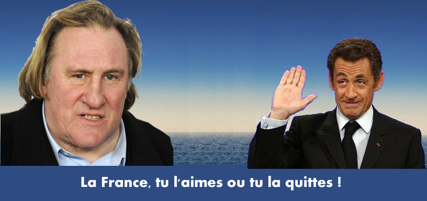 Depardieu: La France, tu l'aimes ou tu la quittes !