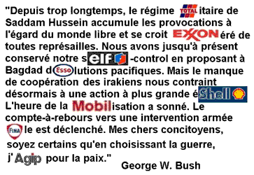 Le discours de Bush